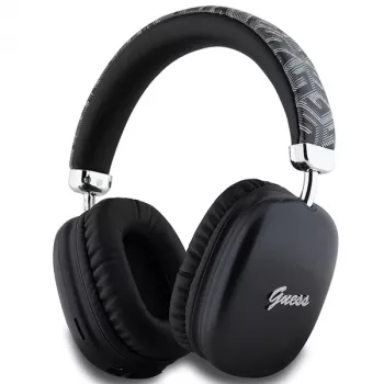 Guess Gcube Metallic Script Logo on-ear Bluetooth-hovedtelefoner sort