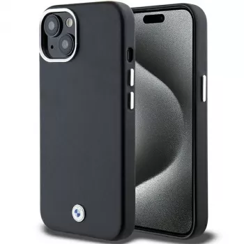 BMW Signature Wrapped Metal MagSafe Case til iPhone 15 / 14 / 13 6,1 inch sort