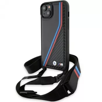 BMW M Edition Carbon Tricolor Lines Hardcase til iPhone 15 Plus / 14 Plus 6,7