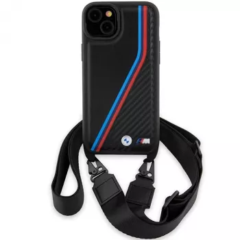 BMW M Edition Carbon Tricolor Lines Hardcase til iPhone 15 Plus / 14 Plus 6,7