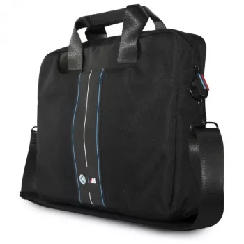 BMW Laptop Bag 16 inch sort Nylon blå Stribe