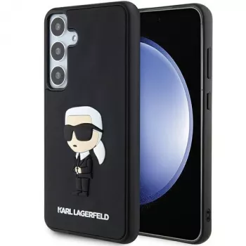 Karl Lagerfeld KLHCS24M3DRKINK Hardcase 3D Rubber Ikonik til Samsung Galaxy S24+ sort