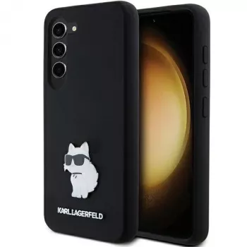 Karl Lagerfeld KLHCS23SSMHCNPK S23 S911 sort Hardcase silikone Choupette Metal Pin