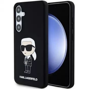 Karl Lagerfeld Ikonik silikonecover til Samsung Galaxy S24 - sort