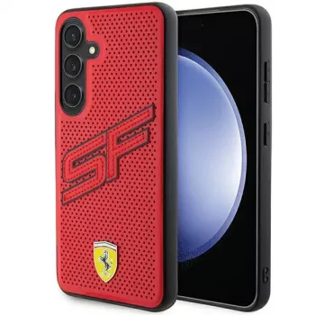 Ferrari FEHCS24SPINR S24 S921 rød Hardcase Big SF Perforated til Samsung Galaxy S24