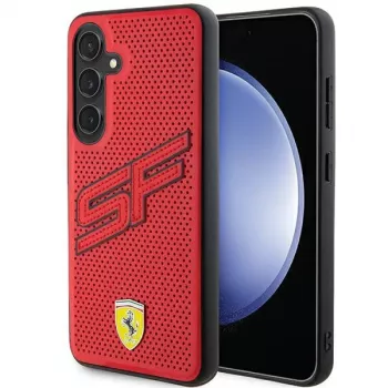 Ferrari FEHCS24MPINR S24+ S926 rød Hardcase Big SF Perforated til Samsung Galaxy S24+