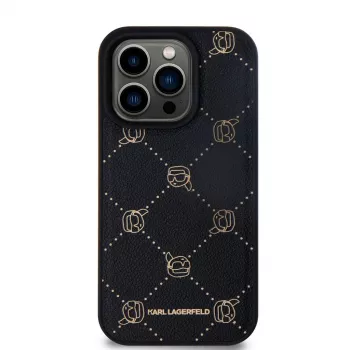 Karl Lagerfeld iPhone 15 Pro Max 6,7 inch sort MagSafe Karl Head Protective Case