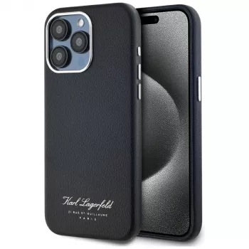 Karl Lagerfeld Hotel RSG Case til Apple iPhone 15 Pro, sort