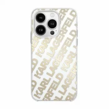 Karl Lagerfeld KLHCP15LHKFOEMD hardcase til Apple iPhone 15 Pro 6,1 inch guld Fullover Logo IML