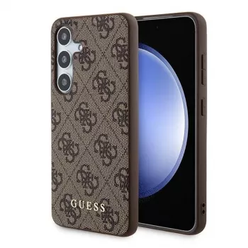 Guess GUOHCSA35G4GFBR A35 hardcase 4G Metal Gold Logo til Samsung Galaxy A35 - brun