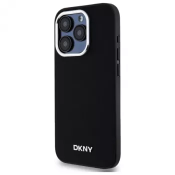 DKNY DKHMP15XPSCMCLK Hard Case til Apple iPhone 15 Pro Max 6,7 inch sort Plain Logo MagSafe