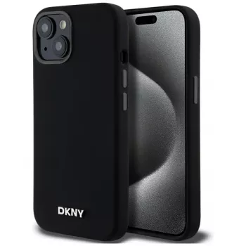 DKNY DKHMP14SSMCHLK Hardcase Liquid Silicone MagSafe Case til iPhone 13/14/15 6,1 inch sort