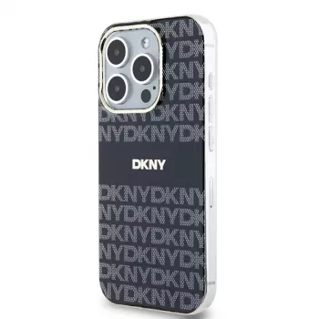 DKNY DKHMP13LHRHSEK Hardcase IML Mono & Stripe MagSafe til iPhone 13 Pro / 13 - sort