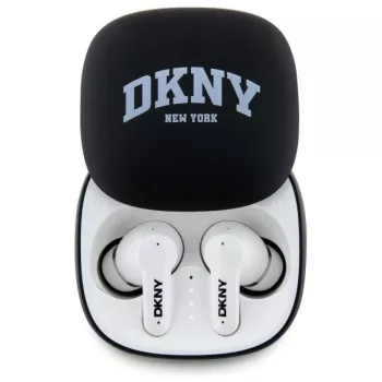 DKNY DKTWS3DNYAK Bluetooth TWS In-Ear-hovedtelefoner med ladeetui, gummi-matt finish, sort