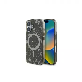 Guess GUHMP16SH4DTEW iPhone 16 6,1 inch Hardcase IML 4G Background MagSafe brun