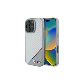 BMW M Carbon Tricolor Line Hardcase til iPhone 16 Pro 6,3