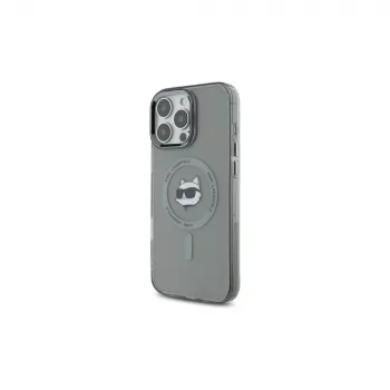 Karl Lagerfeld KLHMP16XHLSCHK Hardcase til iPhone 16 Pro Max 6,9 inch sort IML Metal Choupette Head MagSafe