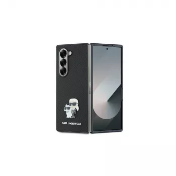 Karl Lagerfeld KLHCZFD6SAPKCNPK Saffiano Metal Pin Hard Case til Samsung Galaxy Z Fold6 (F956) - sort