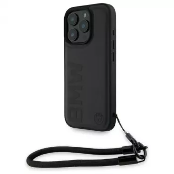 BMW Signature Leather Wordmark Cord hardcase til Apple iPhone 16 Pro 6,3