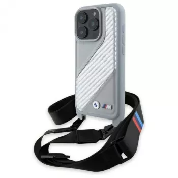 BMW M Edition Carbon Stripe & Strap hardcase til Apple iPhone 16 Pro 6,3