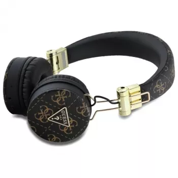 Guess 4G Triangle Rund form trådløse hovedtelefoner, Bluetooth, ENC, sort