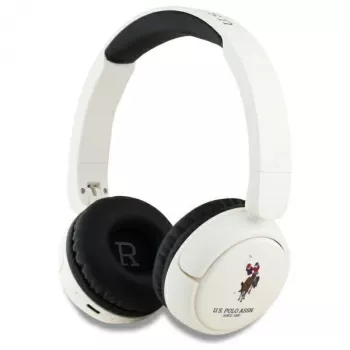 U.S. POLO ASSN. USHPV6PUNH Bluetooth on-ear-hovedtelefoner hvid