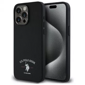 U.S. POLO ASSN. USHCP15XPARK iPhone 15 Pro Max 6,7 inch sort Printed DH Logo-cover