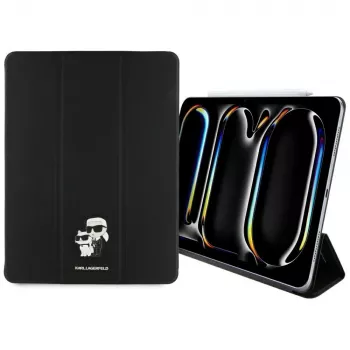 Karl Lagerfeld KLFC13PM24SAKCK iPad Pro 13 M4 2024 / M5 2025 book cover sort Saffiano magnetisk Karl & Choupette