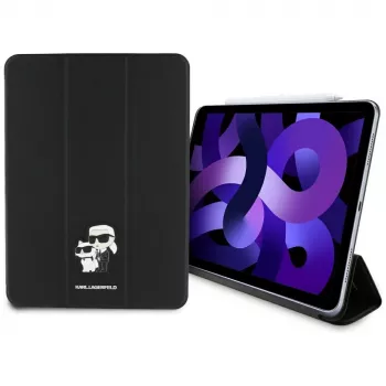 Karl Lagerfeld KLFC11RM24SAKCK iPad Air 11 M2 2024 / M3 2025 / M4 2026 book cover sort Saffiano magnetisk Karl & Choupette