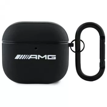 AMG AMA4SLWK AirPods 4 cover sort læder hvidt logo