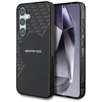 AMG Double Layer Rhombs MagSafe etui til Samsung Galaxy S25+ sort-rød