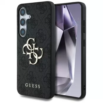 Guess Big 4G Logo Classic Logo-cover til Samsung Galaxy S25 (sort)