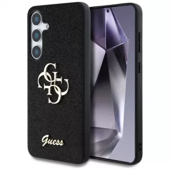 Guess Fixed Glitter Big 4G Metal Logo-cover til Samsung Galaxy S25 (sort)