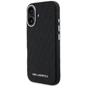 Karl Lagerfeld FW Stamped Karl MagSafe-cover til iPhone 16, sort