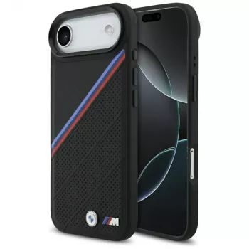 BMW M Tricolor Metal Logo MagSafe-cover til Apple iPhone Air, sort