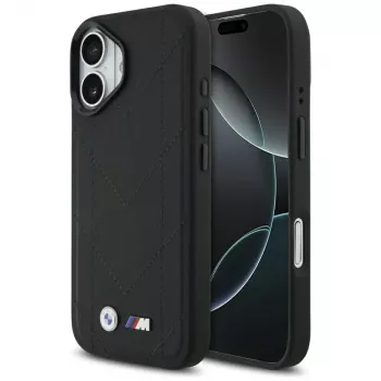 BMW M Quilted Logo MagSafe-cover til Apple iPhone 17, sort