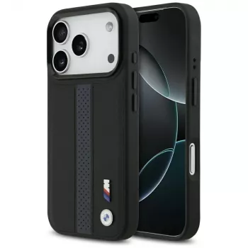 BMW M Perforated Stripe Logo MagSafe-cover til iPhone 17 Pro, blå
