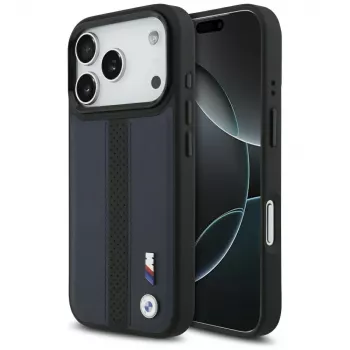BMW M Perforated Stripe Logo MagSafe-cover til Apple iPhone 17 Pro, navyblå