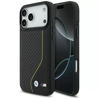 BMW M Carbon Line & Logo MagSafe-cover til iPhone 17 Pro Max gul