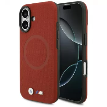 BMW M FW Metal Logo MagSafe-cover til Apple iPhone 17, rød
