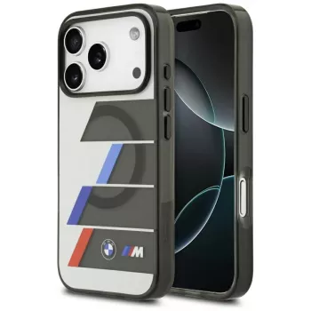 BMW M IML Metal Buttons TricolorLines MagSafe-cover til iPhone 17 Pro Max antracit