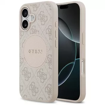 Guess 4G Circle Classic Logo MagSafe-cover til iPhone 17 - pink