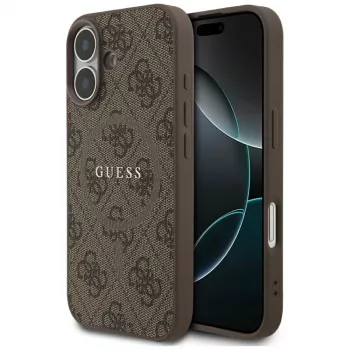 Guess 4G Ring Classic Logo MagSafe Case til iPhone 17 - brun