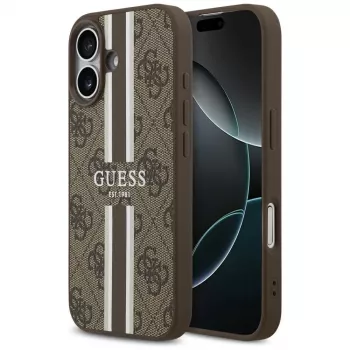 Guess 4G Printed Stripes MagSafe Case til iPhone 17 (brun)