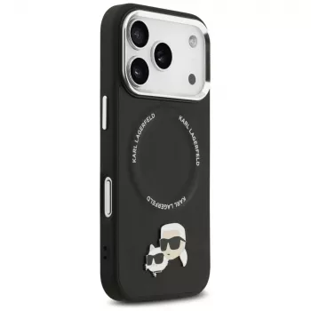 KARL LAGERFELD Karl & Choupette Pins MagSafe Case til Apple iPhone 17 Pro - sort