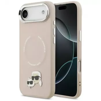 KARL LAGERFELD Karl & Choupette Pins MagSafe Case til iPhone Air - pink