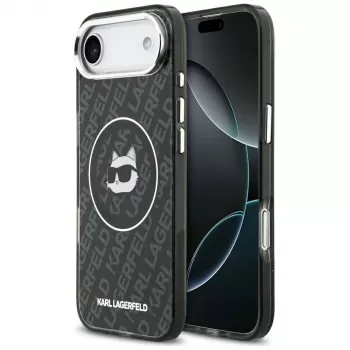 Karl Lagerfeld IML Choupette Head Logo MagSafe Case til Apple iPhone Air - sort