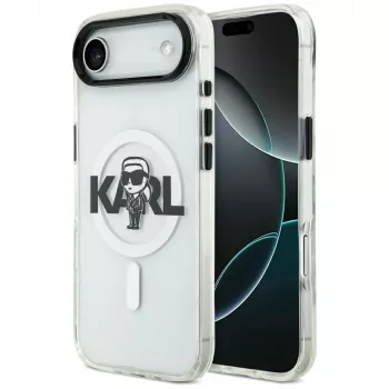 Karl Lagerfeld IML Karl Sketch Logo MagSafe Case til iPhone Air, transparent