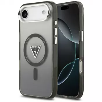 Guess IML Gradient Triangle Logo MagSafe Case til iPhone Air sort