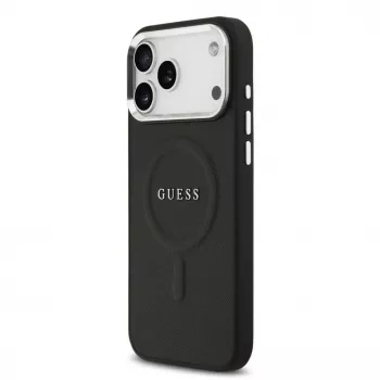 Guess Classic Logo MagSafe Case til iPhone 17 Pro Max sort